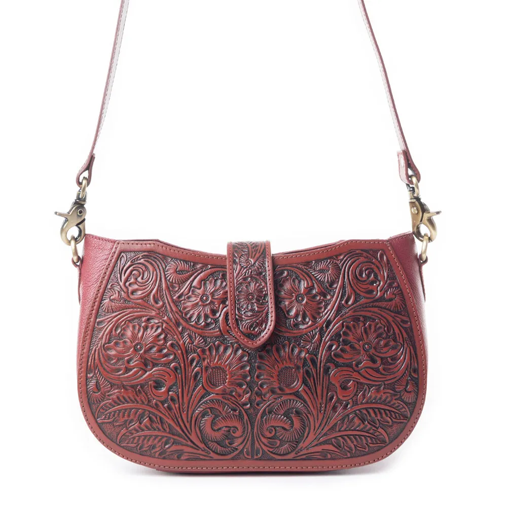 Wildflowers of the Prairie Bag In Red sold by Myra Bag