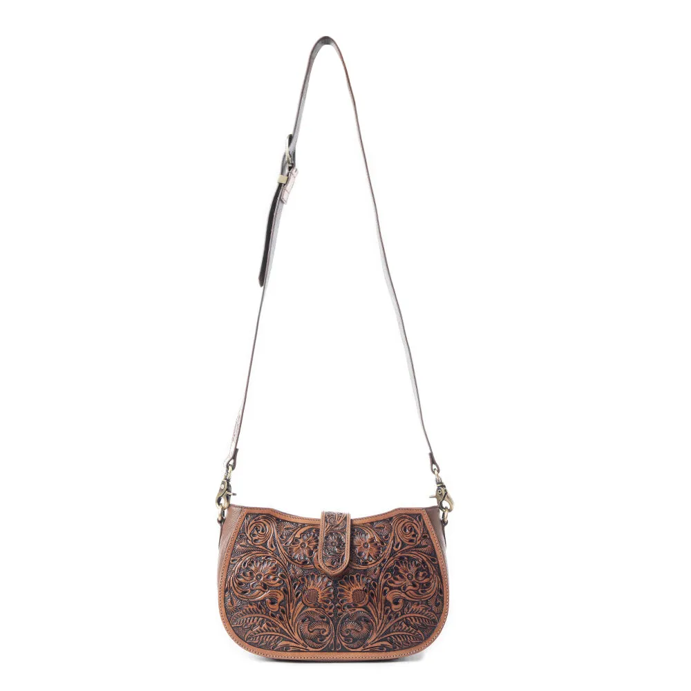 Wildflowers of the Prairie Bag In Dark Brown sold by Myra Bag product image thumbnail 4