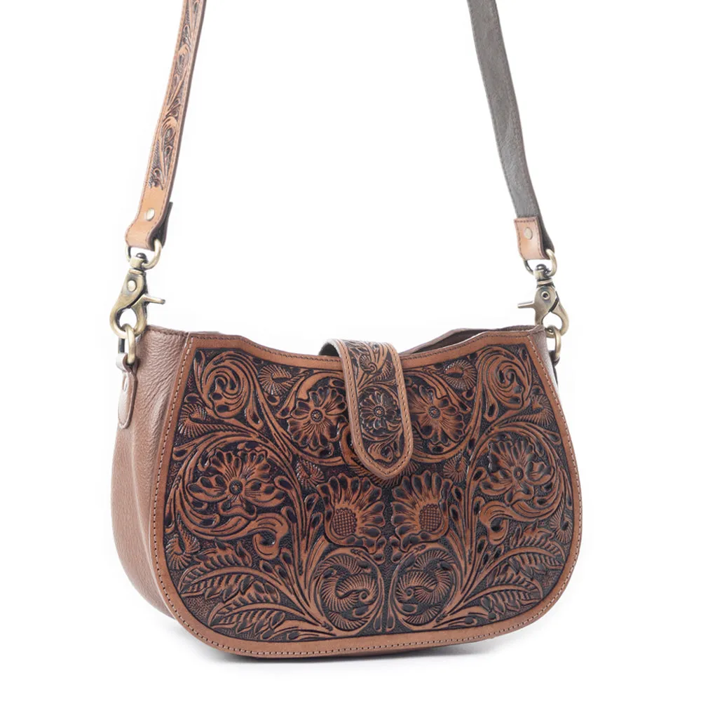 Wildflowers of the Prairie Bag In Dark Brown sold by Myra Bag product image thumbnail 2
