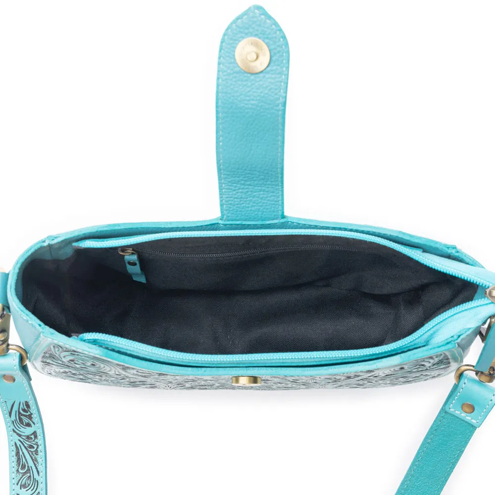 Wildflowers of the Prairie Bag In Turquoise sold by Myra Bag product image thumbnail 5