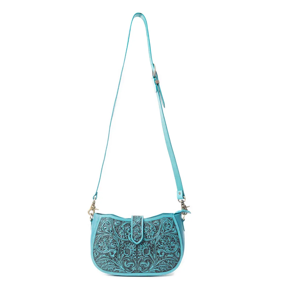 Wildflowers of the Prairie Bag In Turquoise sold by Myra Bag product image thumbnail 4