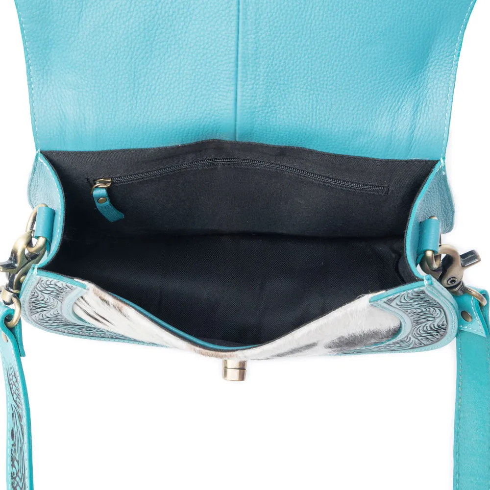 Open Vistas Shoulder Bag In Turquoise sold by Myra Bag product image thumbnail 5