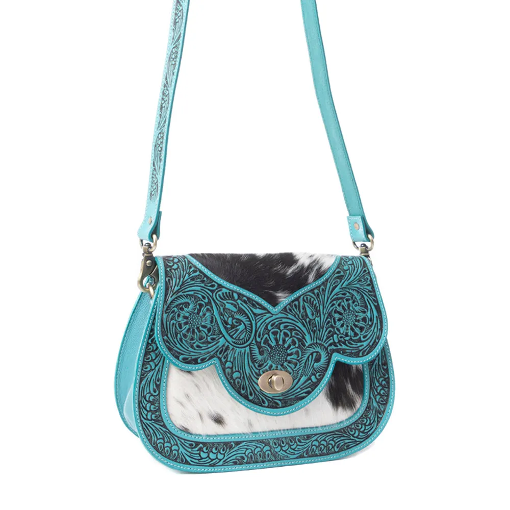 Open Vistas Shoulder Bag In Turquoise sold by Myra Bag product image thumbnail 3