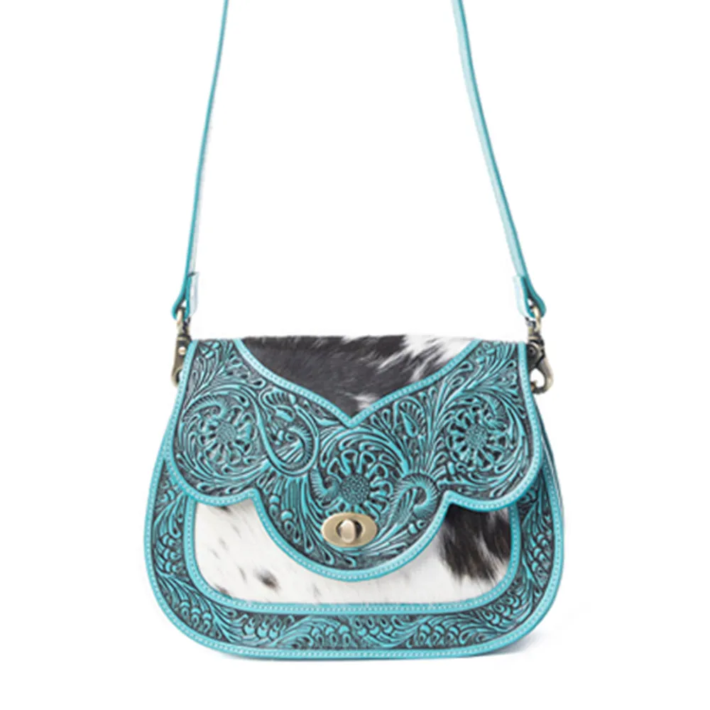 Open Vistas Shoulder Bag In Turquoise sold by Myra Bag