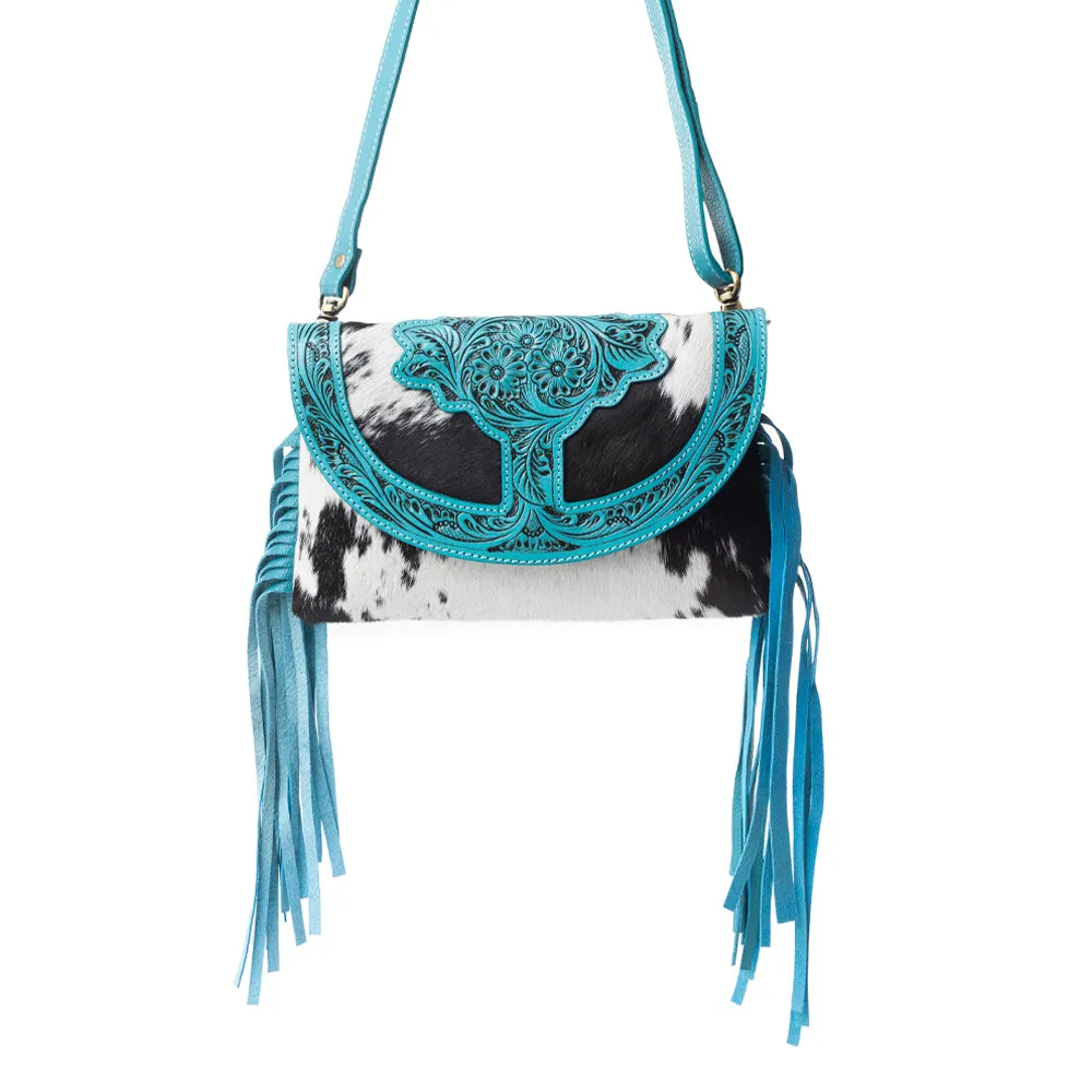 Stonedrop Ridge Crossbody Bag In Teal sold by Myra Bag