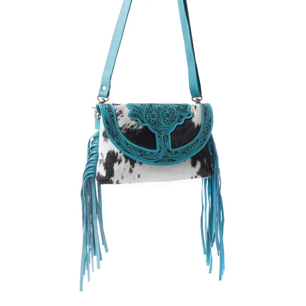 Stonedrop Ridge Crossbody Bag In Teal sold by Myra Bag product image thumbnail 3