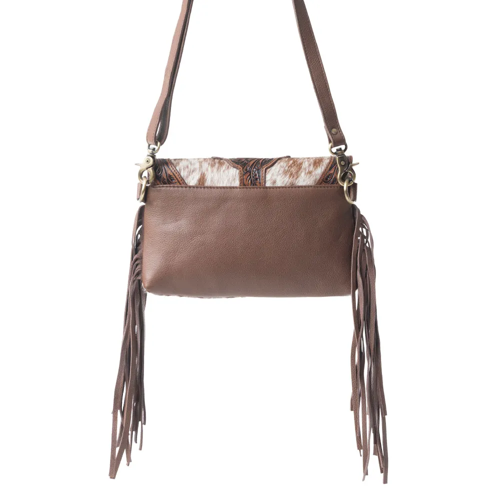 Stonedrop Ridge Crossbody Bag In Honey Chocolate sold by Myra Bag product image thumbnail 4