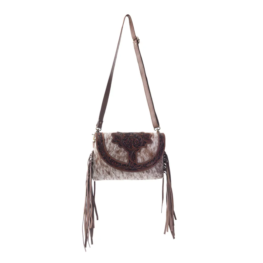 Stonedrop Ridge Crossbody Bag In Honey Chocolate sold by Myra Bag product image thumbnail 2