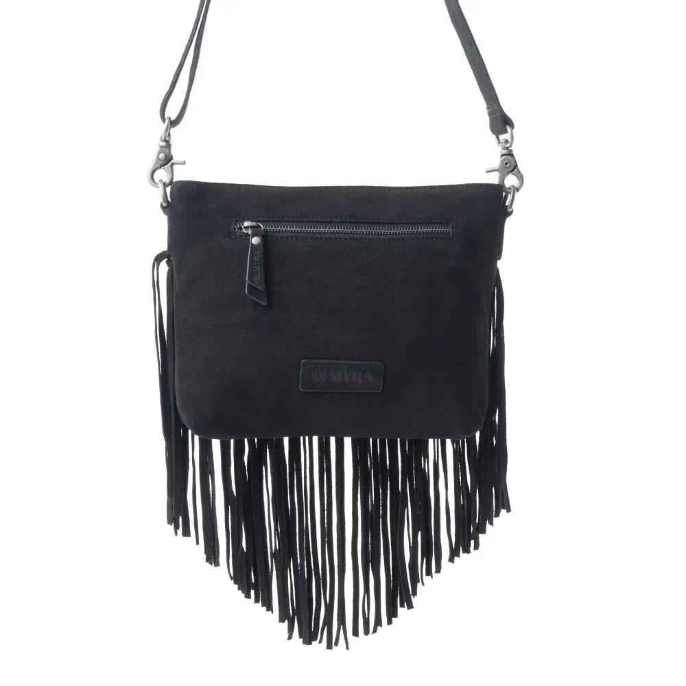 Stallion's Luck Leather Bag In Black sold by Myra Bag product image thumbnail 4