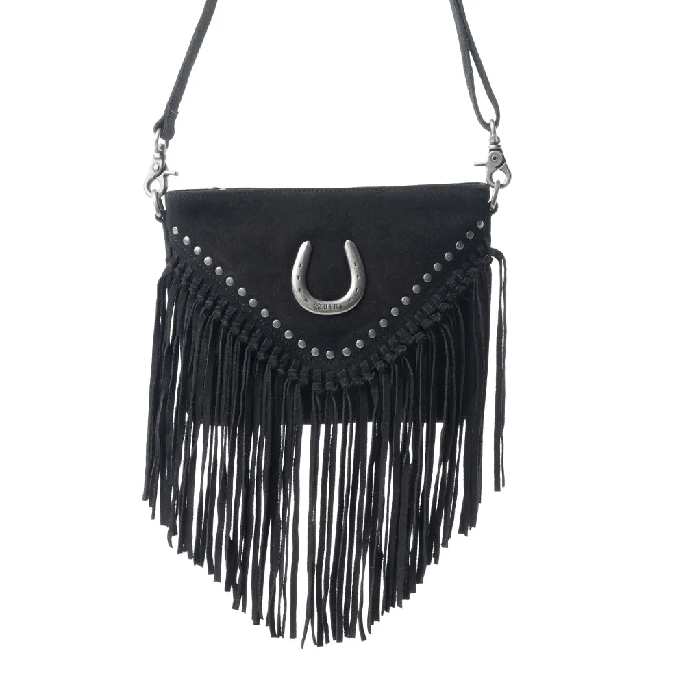 Stallion's Luck Leather Bag In Black sold by Myra Bag