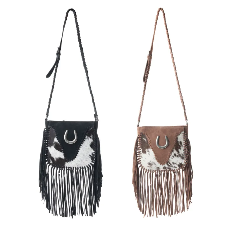 Mustang's Luck Leather And Hairon Bag Variant Combo sold by Myra Bag