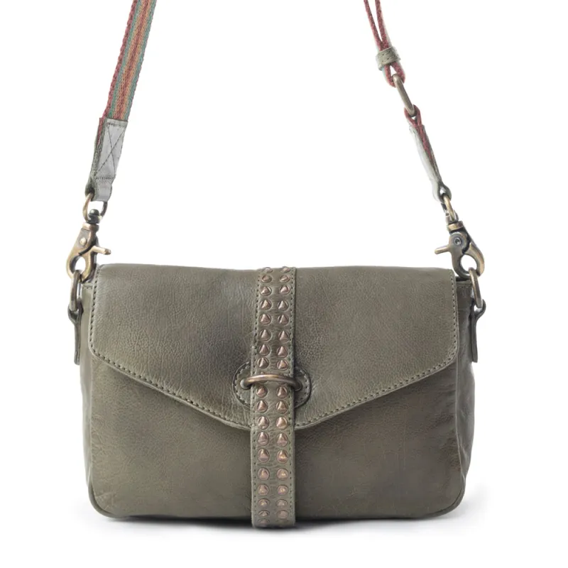 Pine Cone Leather Bag In Olive sold by Myra Bag