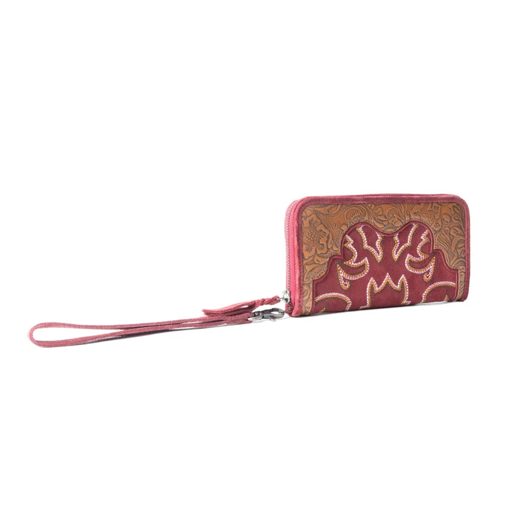 Electric Desert Wallet In Red sold by Myra Bag product image thumbnail 2