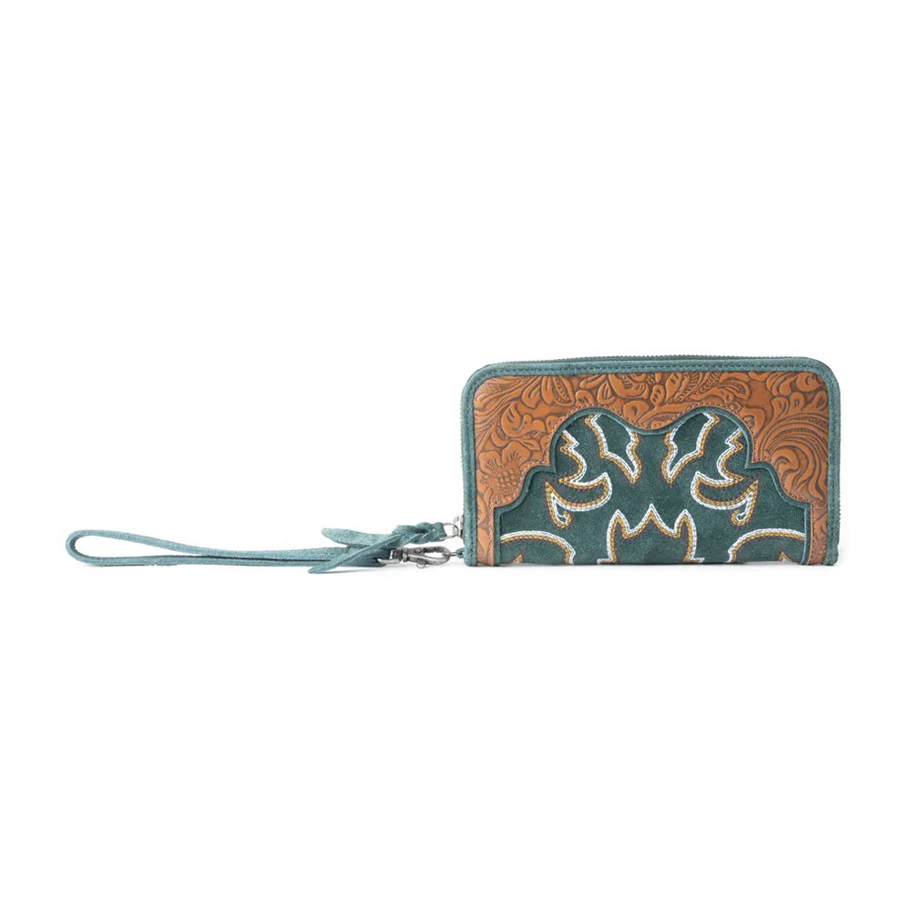 Electric Desert Wallet In Green sold by Myra Bag