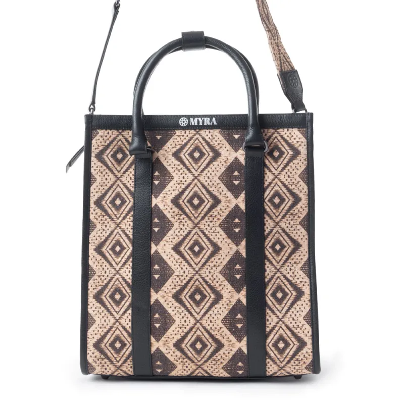 Tribal Legacy Tote Bag In Cream sold by Myra Bag