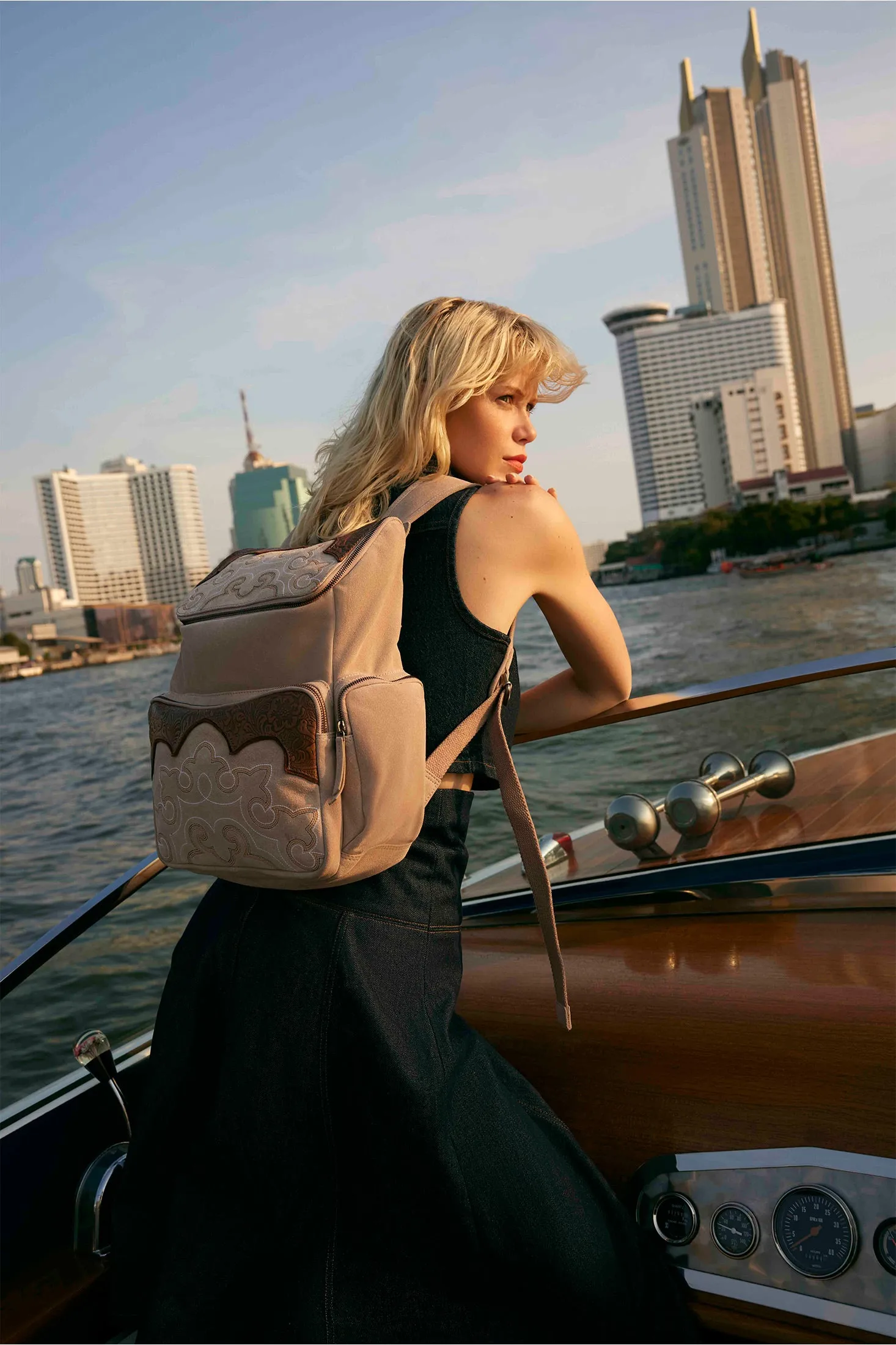 Ranchview Trail Backpack In Sand sold by Myra Bag product image thumbnail 5