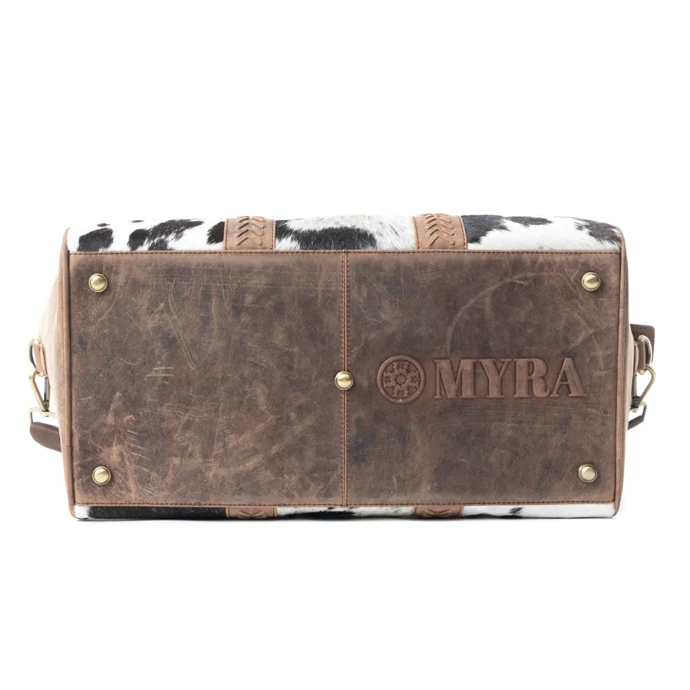 Rancher's Romance Mini Duffle In Black & White sold by Myra Bag product image thumbnail 4