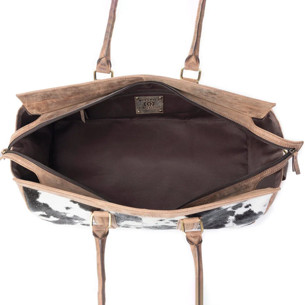 Rancher's Romance Mini Duffle In Black & White sold by Myra Bag product image thumbnail 5