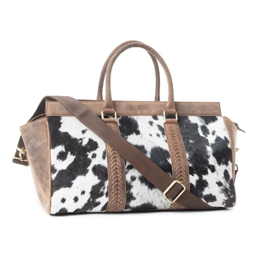 Rancher's Romance Mini Duffle In Black & White sold by Myra Bag product image thumbnail 2