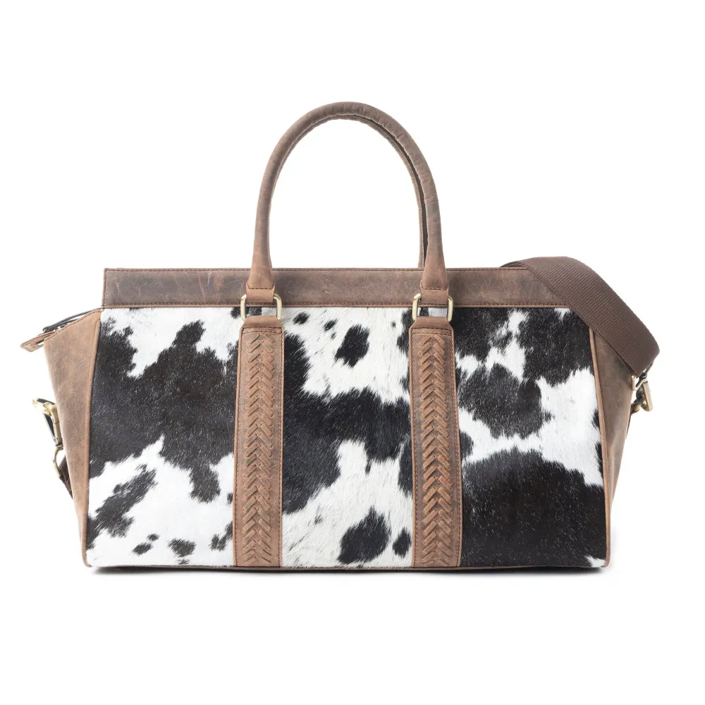 Rancher's Romance Mini Duffle In Black & White sold by Myra Bag product image thumbnail 3
