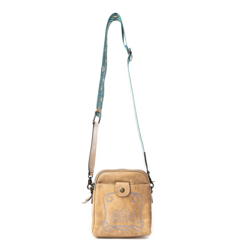 Starlight Rope Crossbody Bag In Sand sold by Myra Bag