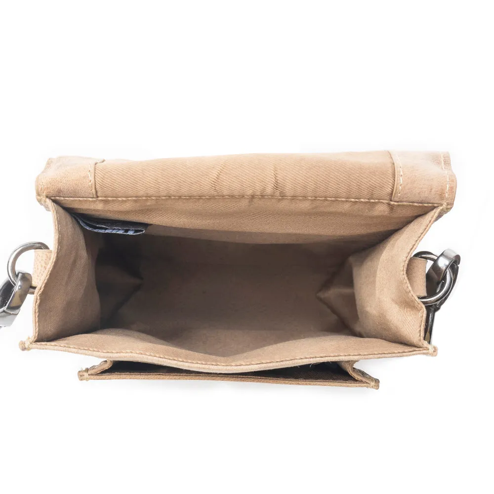 Padrina Trail Leather Bag In Dark Sand sold by Myra Bag product image thumbnail 5