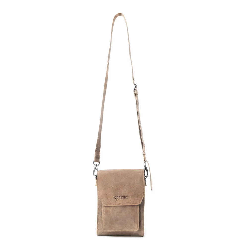 Padrina Trail Leather Bag In Dark Sand sold by Myra Bag product image thumbnail 2