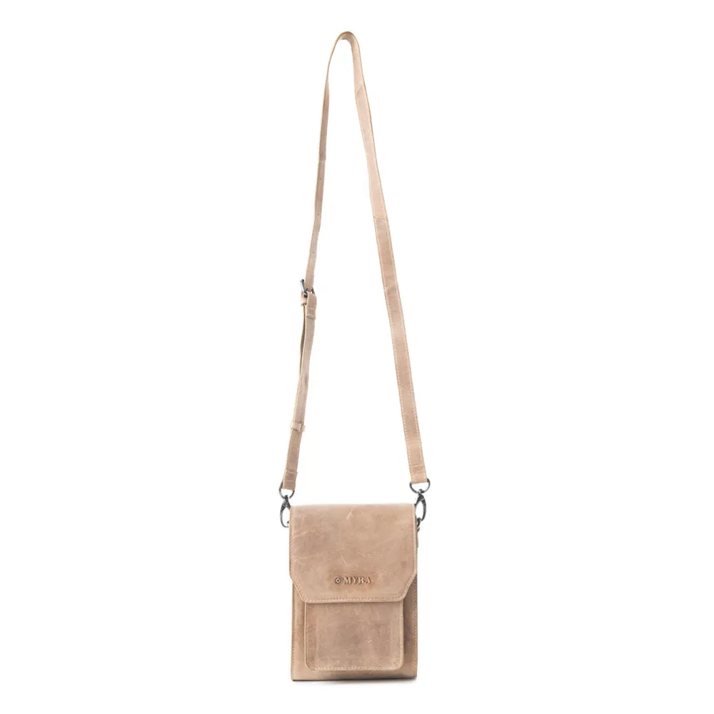 Padrina Trail Leather Bag In Sand sold by Myra Bag product image thumbnail 2