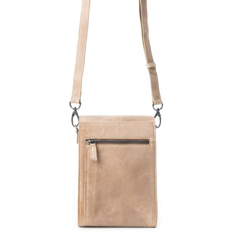 Padrina Trail Leather Bag In Sand sold by Myra Bag product image thumbnail 4