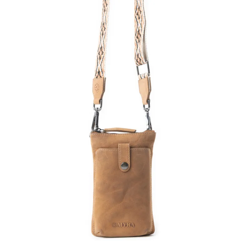 Saguaro Scout Leather Bag In Mid Brown sold by Myra Bag