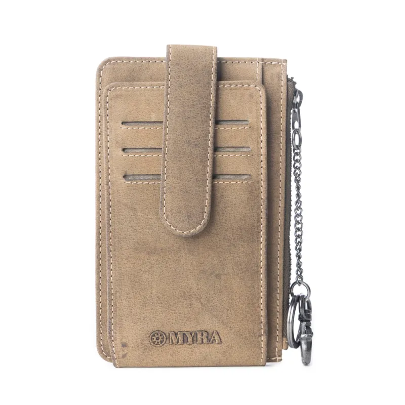 Windstone Credit Card Holder In Sand sold by Myra Bag