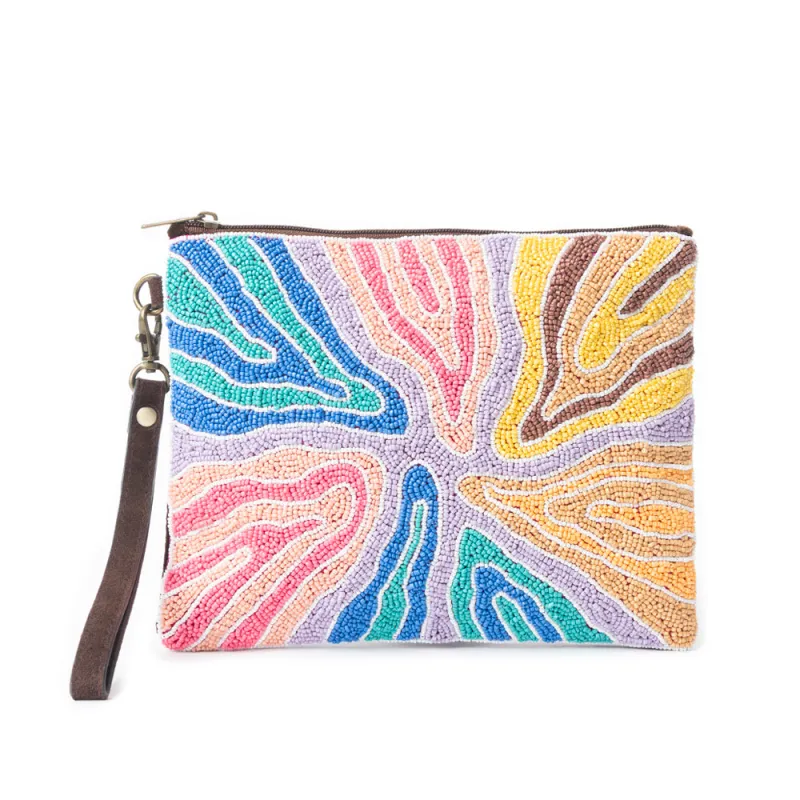 Flowing River Pouch In  Multicolor sold by Myra Bag