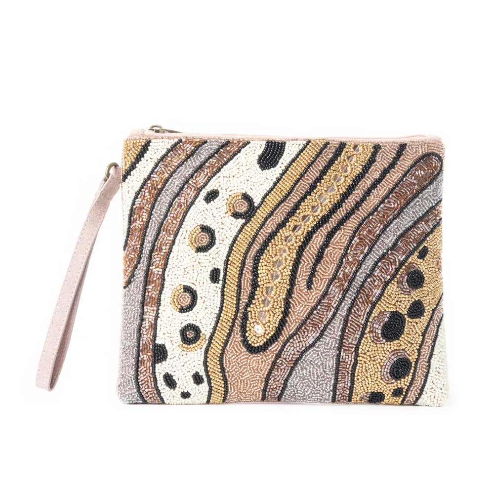 Flowing River Pouch In Brown sold by Myra Bag