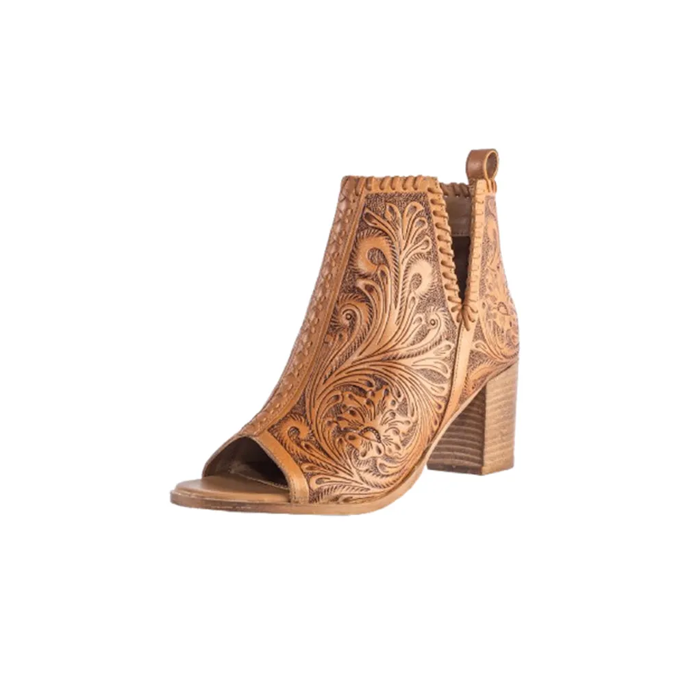 Persimmonee Heels In Brown sold by Myra Bag product image thumbnail 4