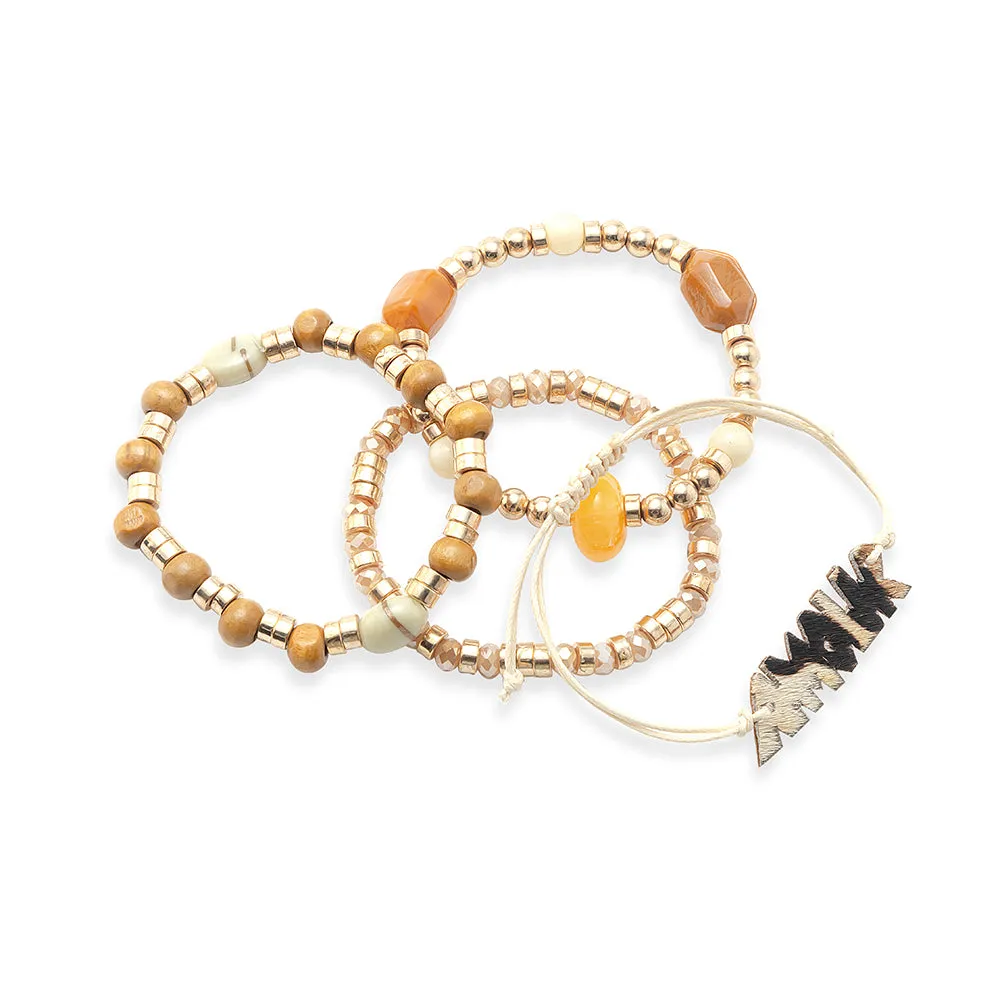 Honey Love Stacked Bracelet sold by Myra Bag product image thumbnail 2