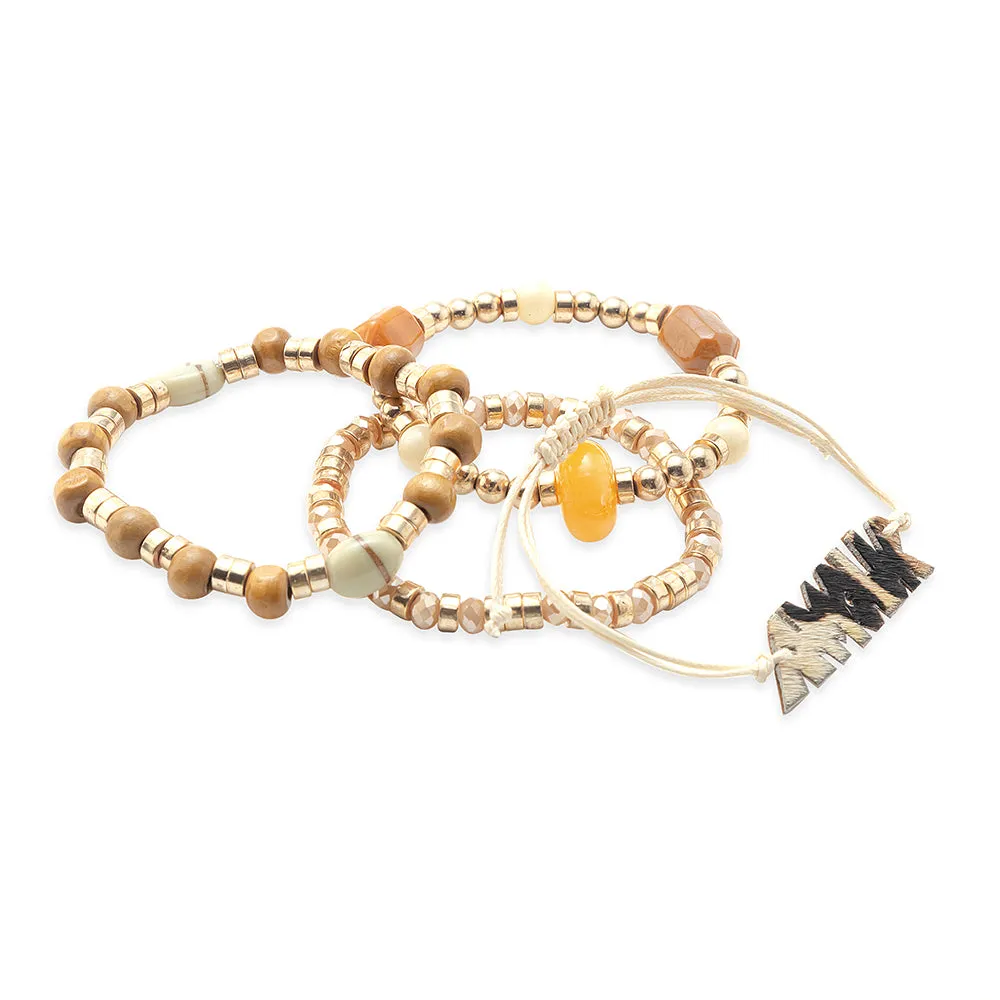 Honey Love Stacked Bracelet sold by Myra Bag product image thumbnail 3