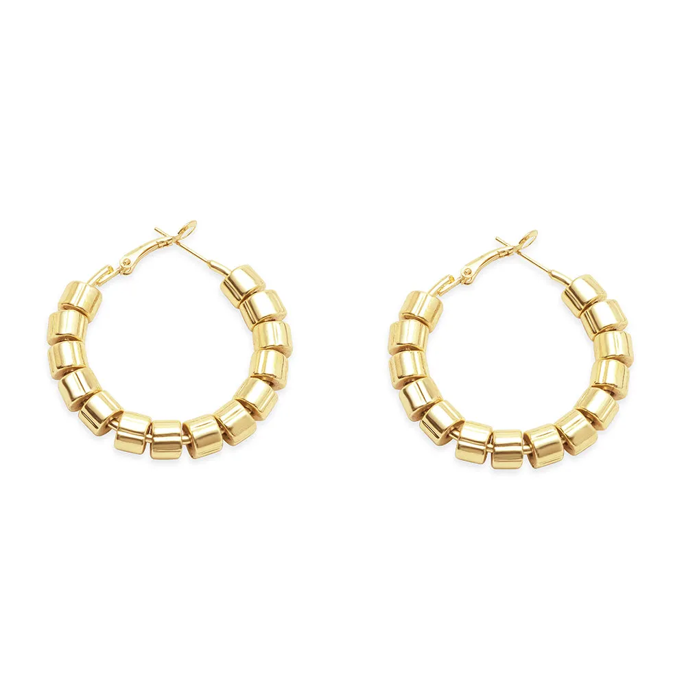 Golden Head Trail Earrings sold by Myra Bag