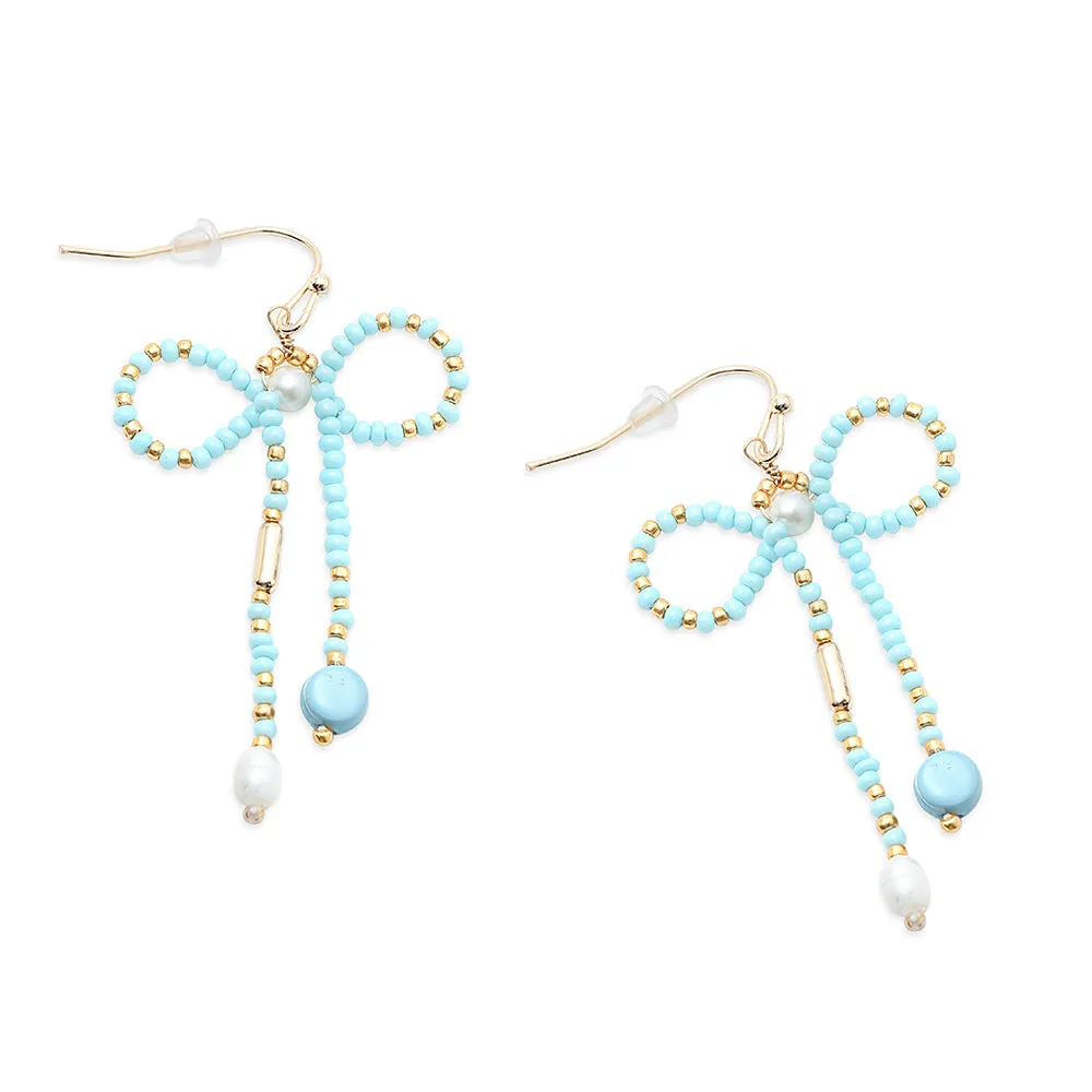 Sea Breeze Bow Earrings sold by Myra Bag product image thumbnail 2