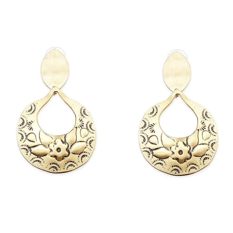 Blooms of the Crescent Moon Earrings sold by Myra Bag