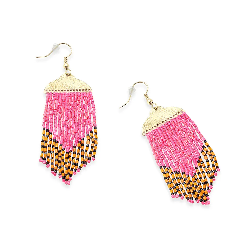 Desert Cascade Beaded Earrings sold by Myra Bag product image thumbnail 2