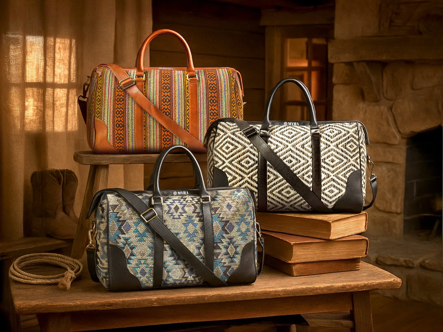 Stallion Way Duffel Bag Variant Combo sold by Myra Bag