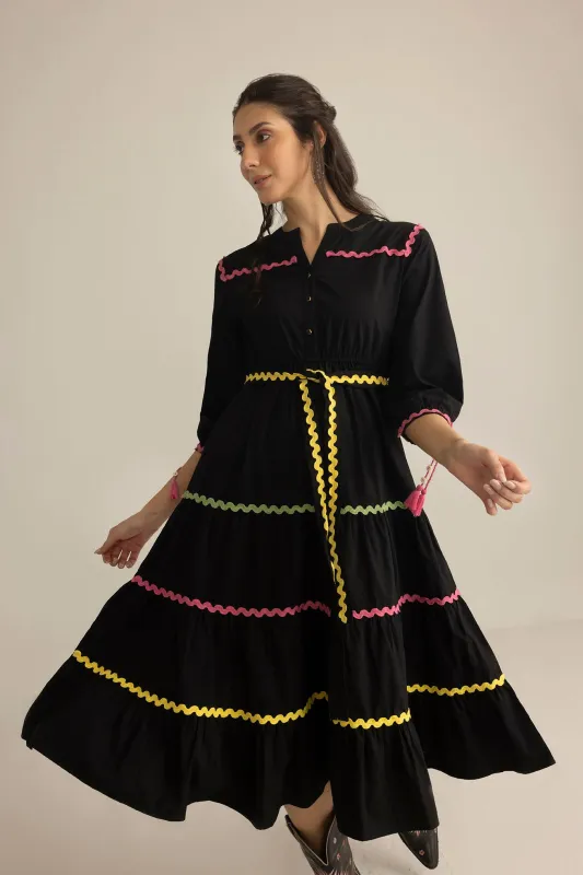 Carnival Sway Dress in Neon Dusk sold by Myra Bag