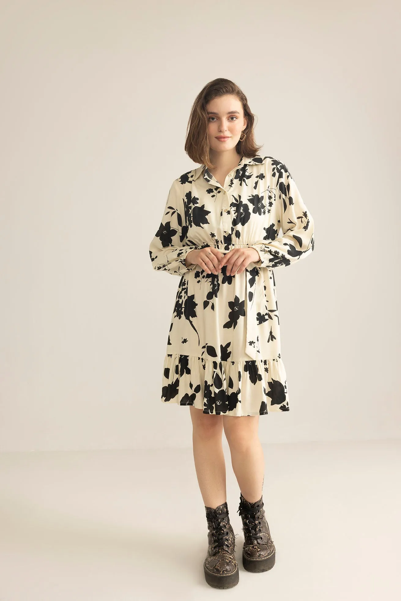 Vow & Vine Midi Dress in Ivory Dusk sold by Myra Bag