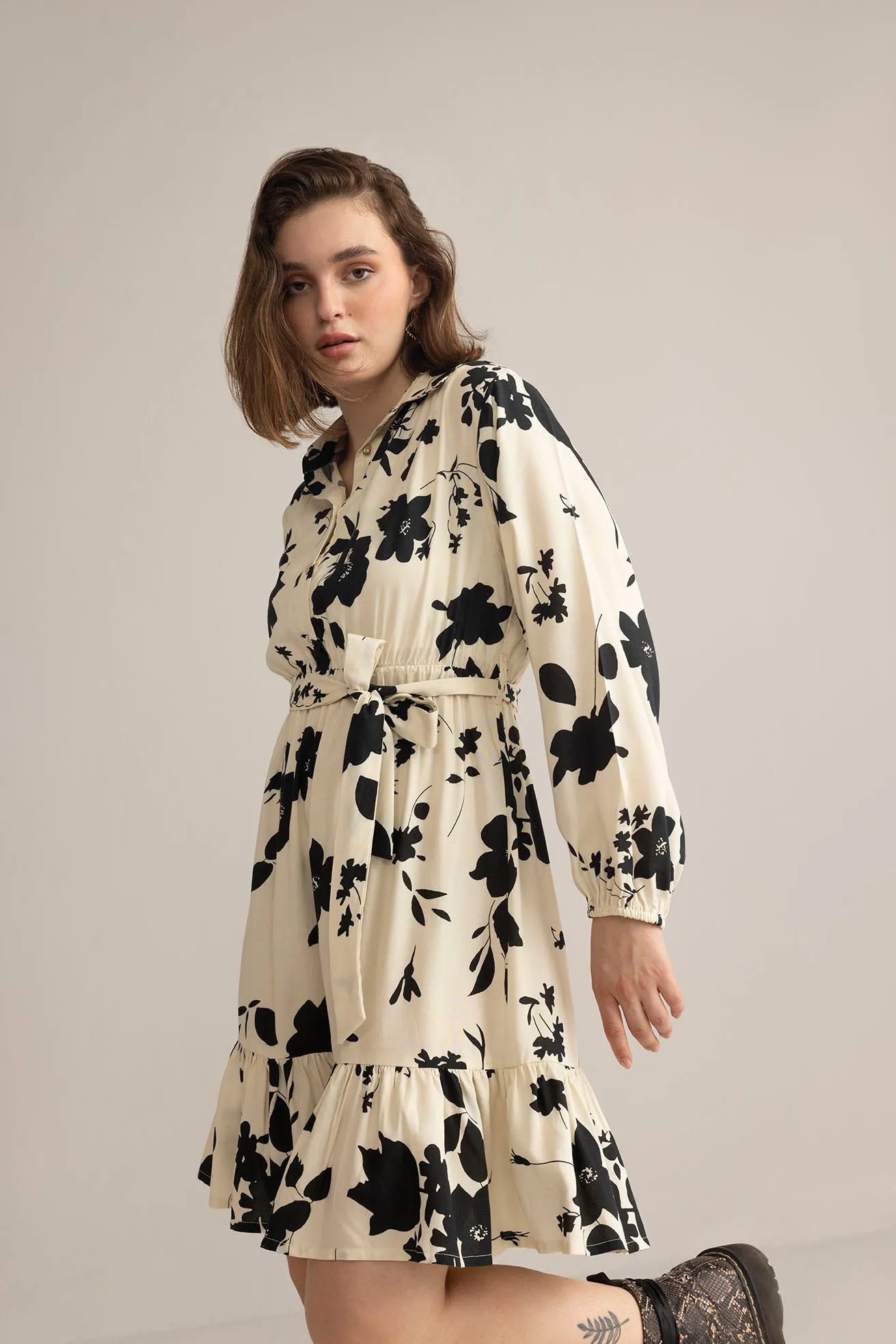 Vow & Vine Midi Dress in Ivory Dusk sold by Myra Bag product image thumbnail 5