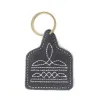 Saddle Mark Embroidered Leather Key Fob Variant Combo sold by Myra Bag