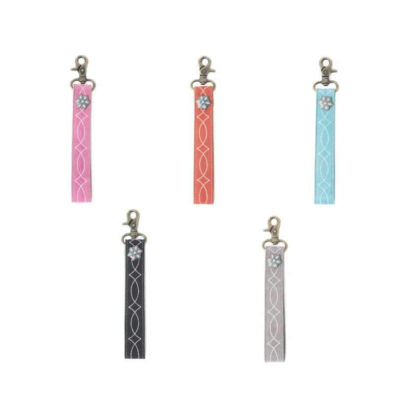 Rodeo Rose Leather Key Fob Variant Combo sold by Myra Bag