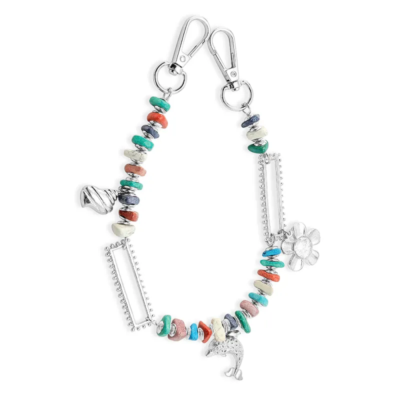 Wildflower Rainbow Bag Charm sold by Myra Bag