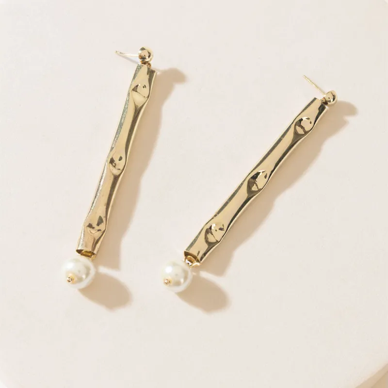 Gilded Calm Earrings in Solar Gold made by Myra Bag