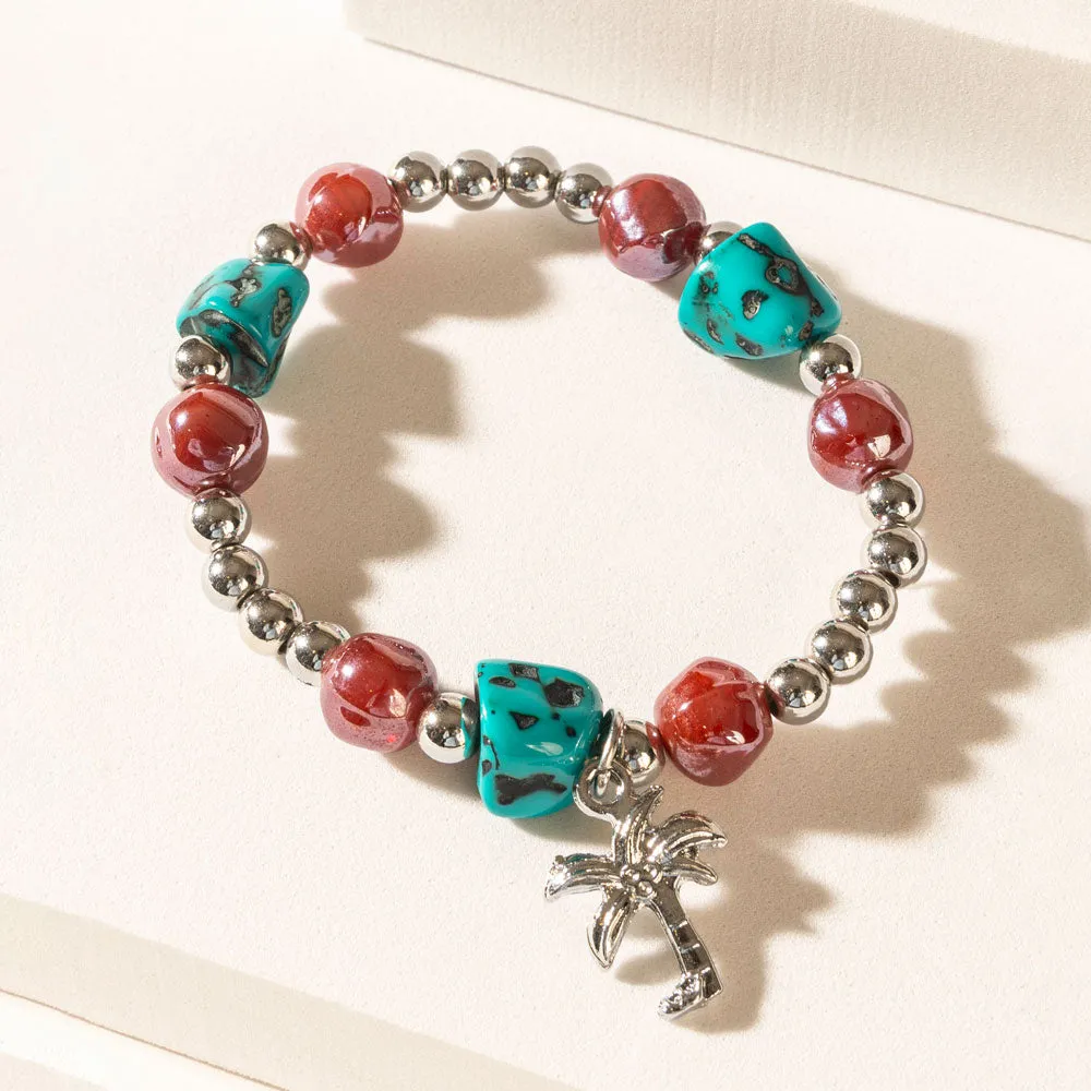 Islander Bliss Stack Bracelet in Lagoon Coral sold by Myra Bag product image thumbnail 3