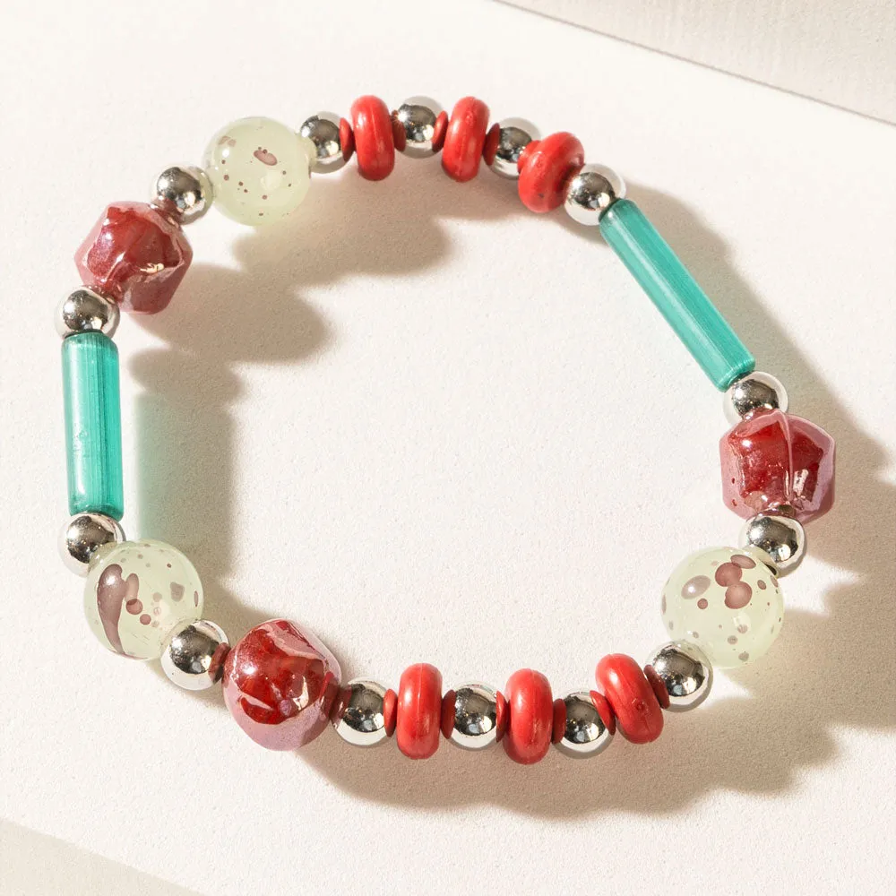 Islander Bliss Stack Bracelet in Lagoon Coral sold by Myra Bag product image thumbnail 4